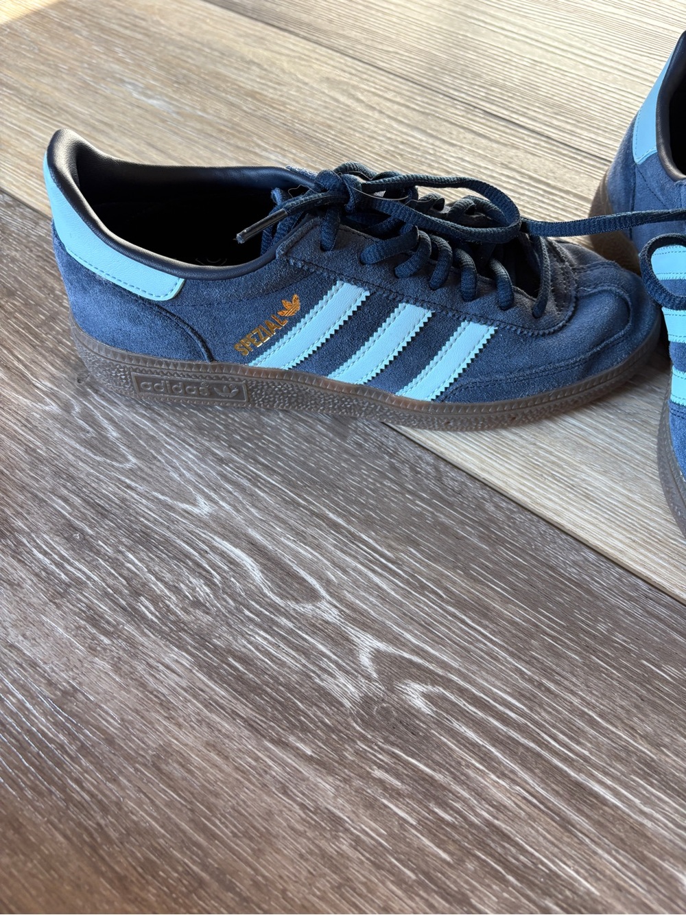 adidas Men's Navy Suede Sneakers Hardball Spezial 5.5 unisex - Picture 2 of 5